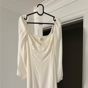 Wilfred Cream V-Neck Dress